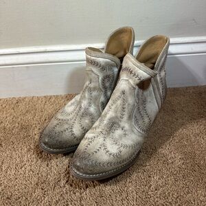 Sterling River Womens Size 9 Taupe Embroidered Western Cowgirl Boots SR6006